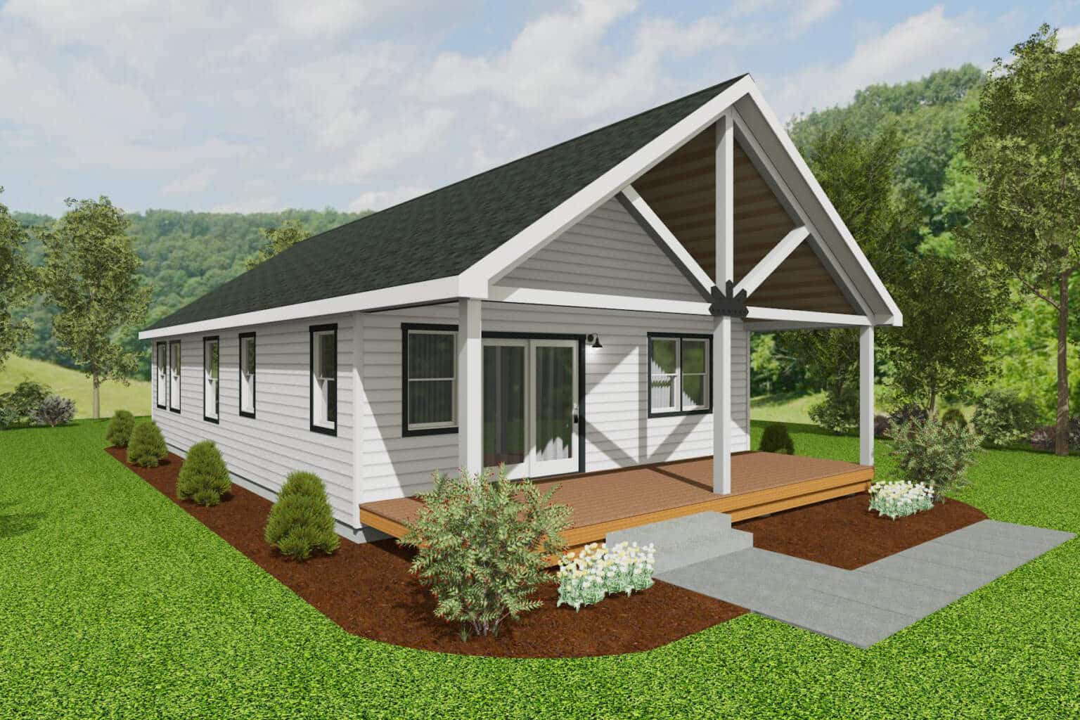 2023 Beck Modern Cabin - Zook Cabins Modern Country Homes