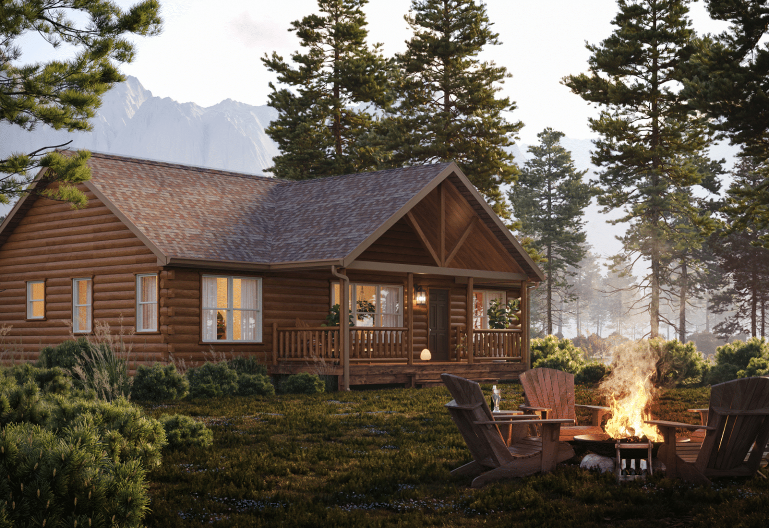 Sunset Ridge Log Cabins | Ranch Style Log Cabins